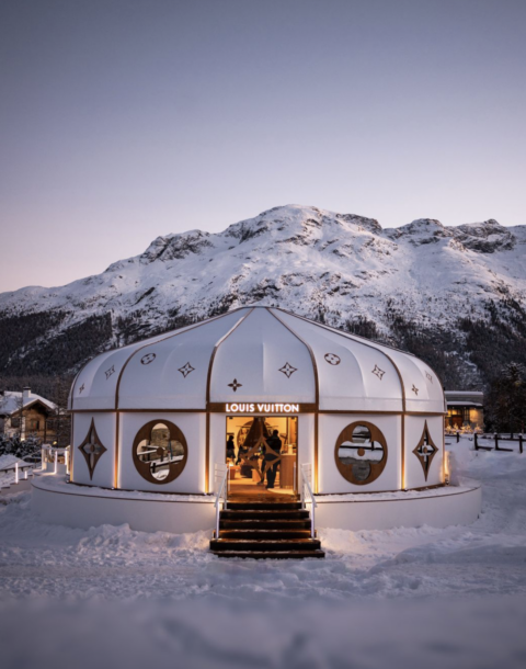 YOURTES LOUIS VUITTON A COURCHEVEL ET SAINT MORITZ